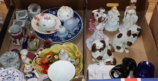 A quantity of mixed ceramics, collectables and glass (2 boxes)
